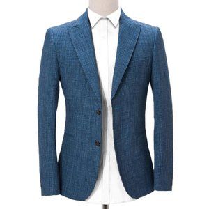 Abitto - 2 Piece Linen Cheltenham Blue Suit